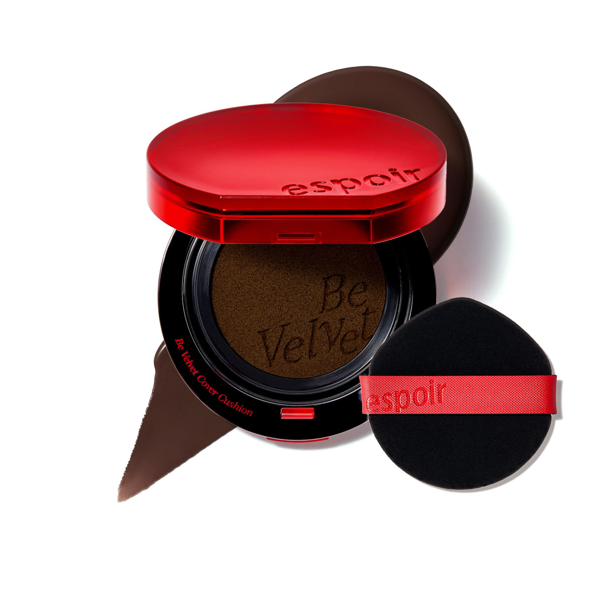 ESPOIR Be Velvet Cushion Foundation #21 Ivory | Quick and Easy Coverage with Long-lasting Color by Zero Oxidation, Velvety Smooth Finish & Lightweight Formula, Vegan, Korean Makeup, 0.46 oz