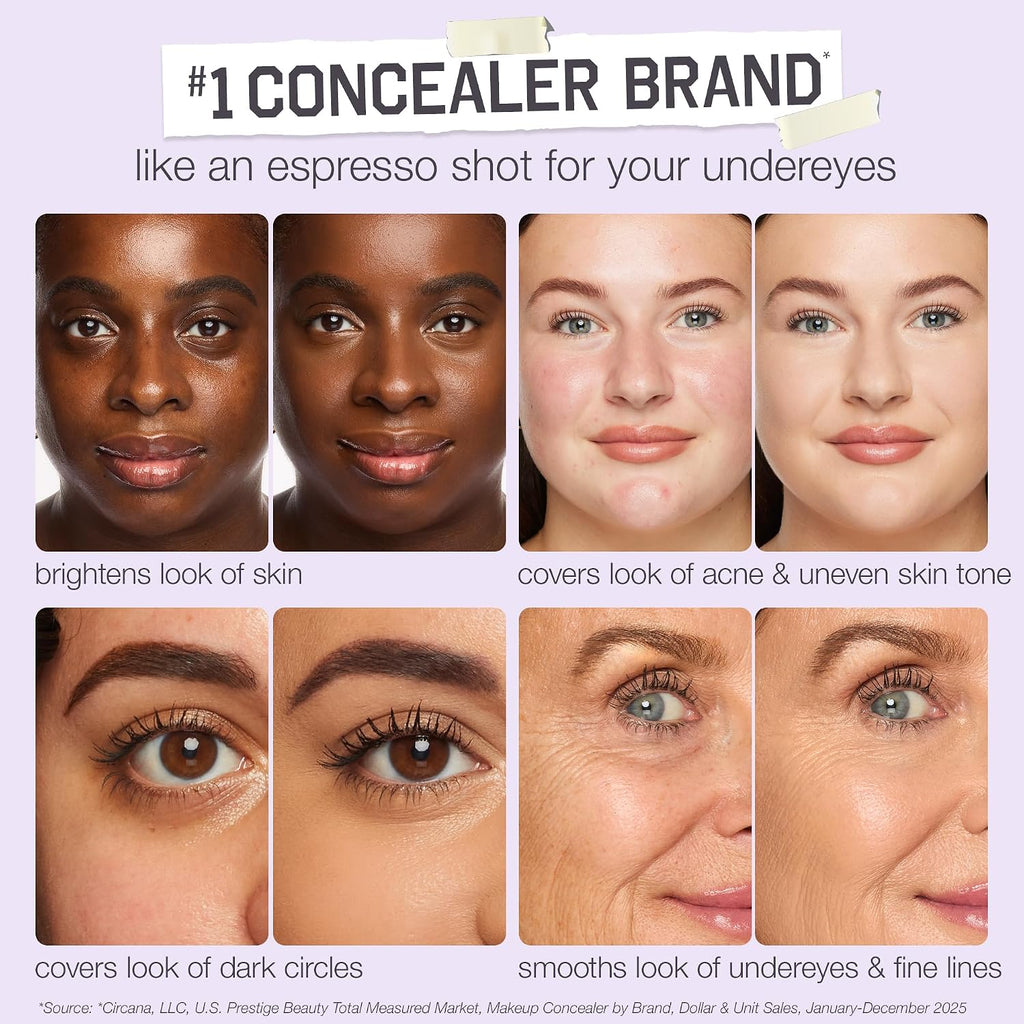 tarte shape tape creamy concealer – Full Coverage Makeup with Built-In Eye Cream, 24HR Hydrating Natural Moisturizing Matte Finish for Redness & Fine Lines, Vegan & Cruelty-Free