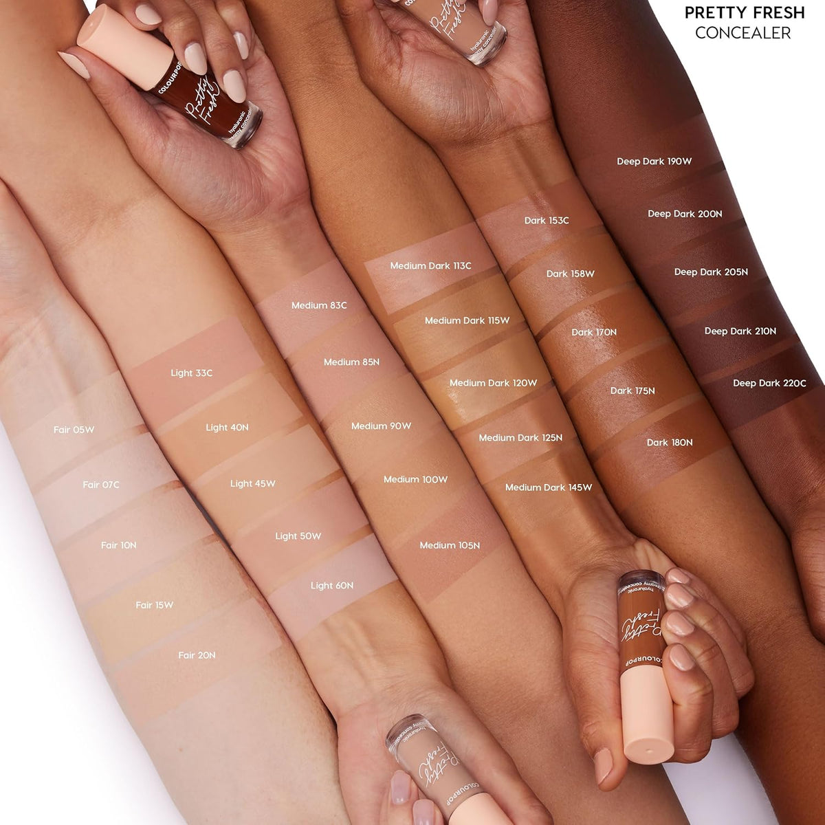 ColourPop Pretty Fresh Creamy Concealer - Full Coverage Concealer with a Natural Finish - Formulated with Hyaluronic Acid & Coconut Water for Instant Hydration - Light - 40N (0.3 oz)