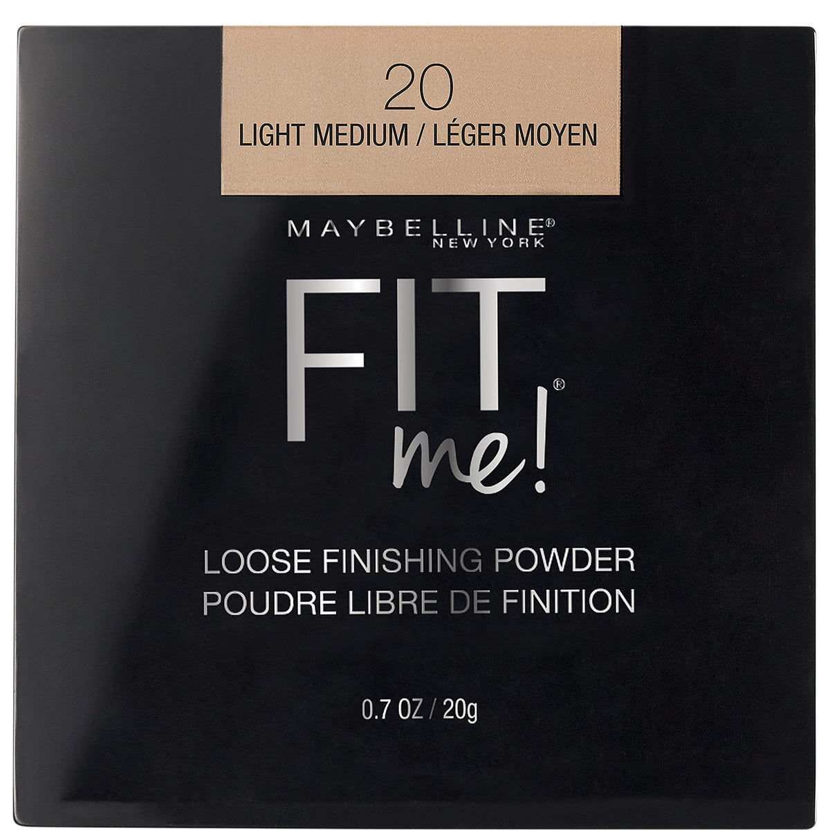 Maybelline Fit Me Loose Setting Powder, Face Powder and Finishing Makeup, Light, 1 Count