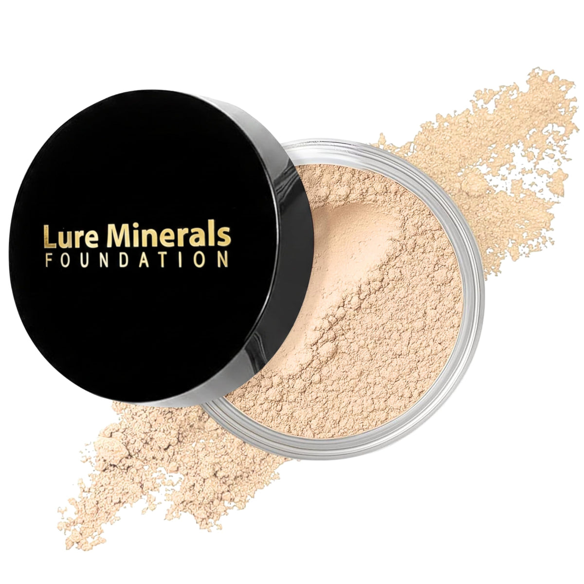 Lure Minerals Mineral Foundation Loose Powder - 8g, Mineral Makeup Face Powder Foundation (Beige Medium - Luminous)