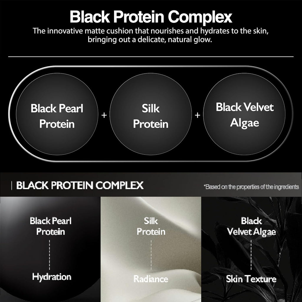 VIDIVICI Black Perfection Cover Fit Cushion | Flawless Slim Coverage Cushion Foundation, Korean Makeup, Sweat-Resistant, Semi-Matte Finish, Long-Lasting, Bulidable, 0.45 Oz. (No. 40NC Sienna)