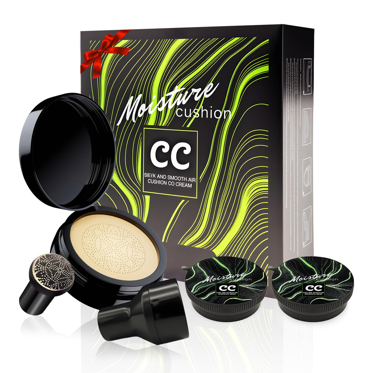 Cushion Foundation Concealer Full Coverage CC Cream, Medium