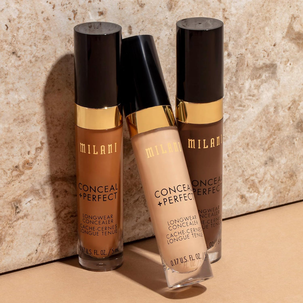 Milani Conceal + Perfect Longwear Concealer - Light Beige(0.17 Fl. Oz.)