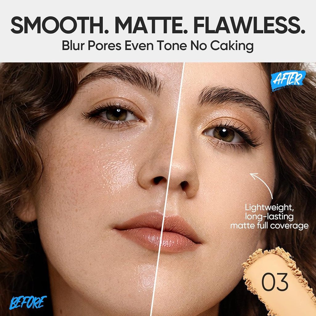SKINTIFIC Ultra Cover Powder Foundation For Oily Skin 03 Petal