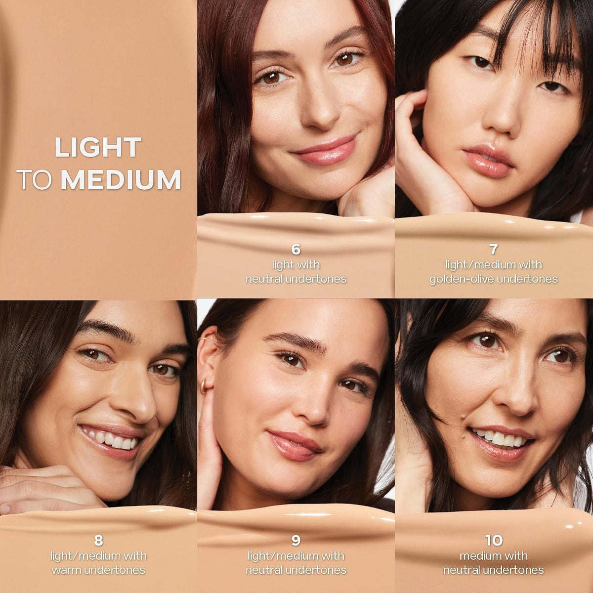 Saie Slip Tint Radiant Cream Concealer & All-Over Face Makeup - Concealer for Dark Circles, Redness & Blemishes - Lightweight Makeup Made with Hydrating Hyaluronic Acid - Shade 6 (0.17 oz)