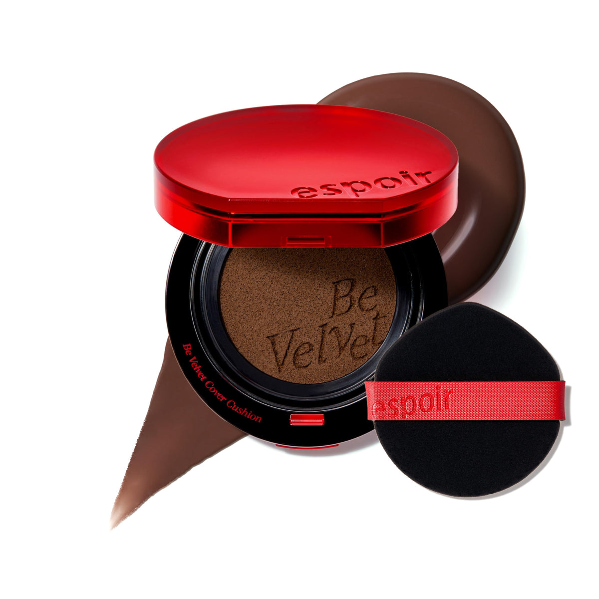 ESPOIR Be Velvet Cushion Foundation #21 Ivory | Quick and Easy Coverage with Long-lasting Color by Zero Oxidation, Velvety Smooth Finish & Lightweight Formula, Vegan, Korean Makeup, 0.46 oz