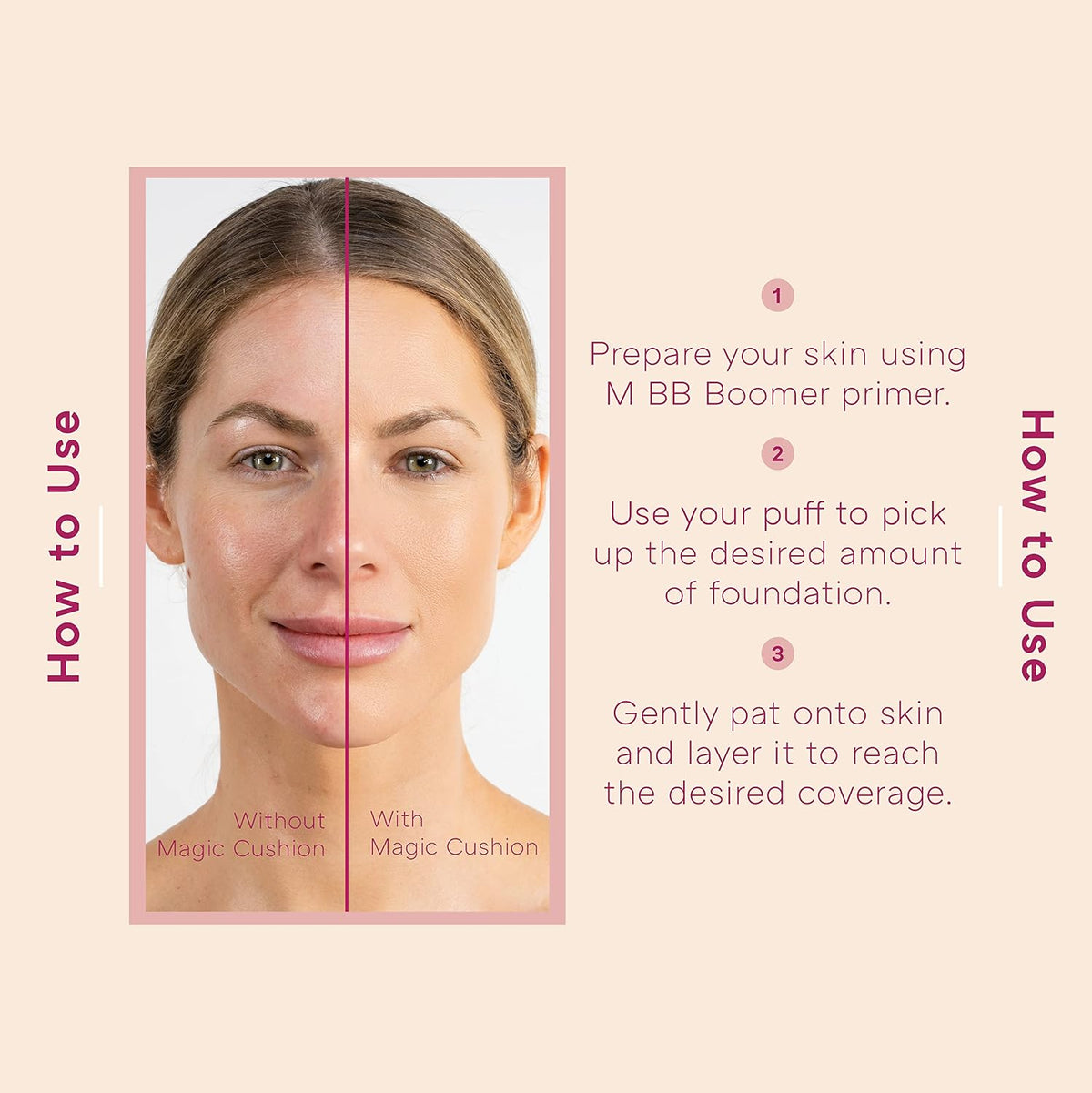 MISSHA Magic Cushion Foundation No.21 Light Beige, Dewy Coverage