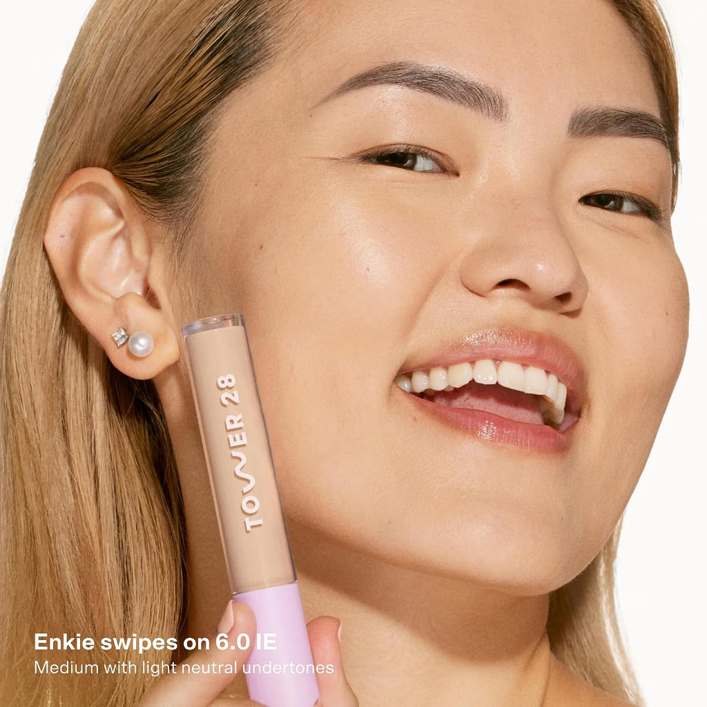 Tower 28 Swipe Serum Hydrating Concealer, 6.0 Medium/Light Neutral(0.22 oz)