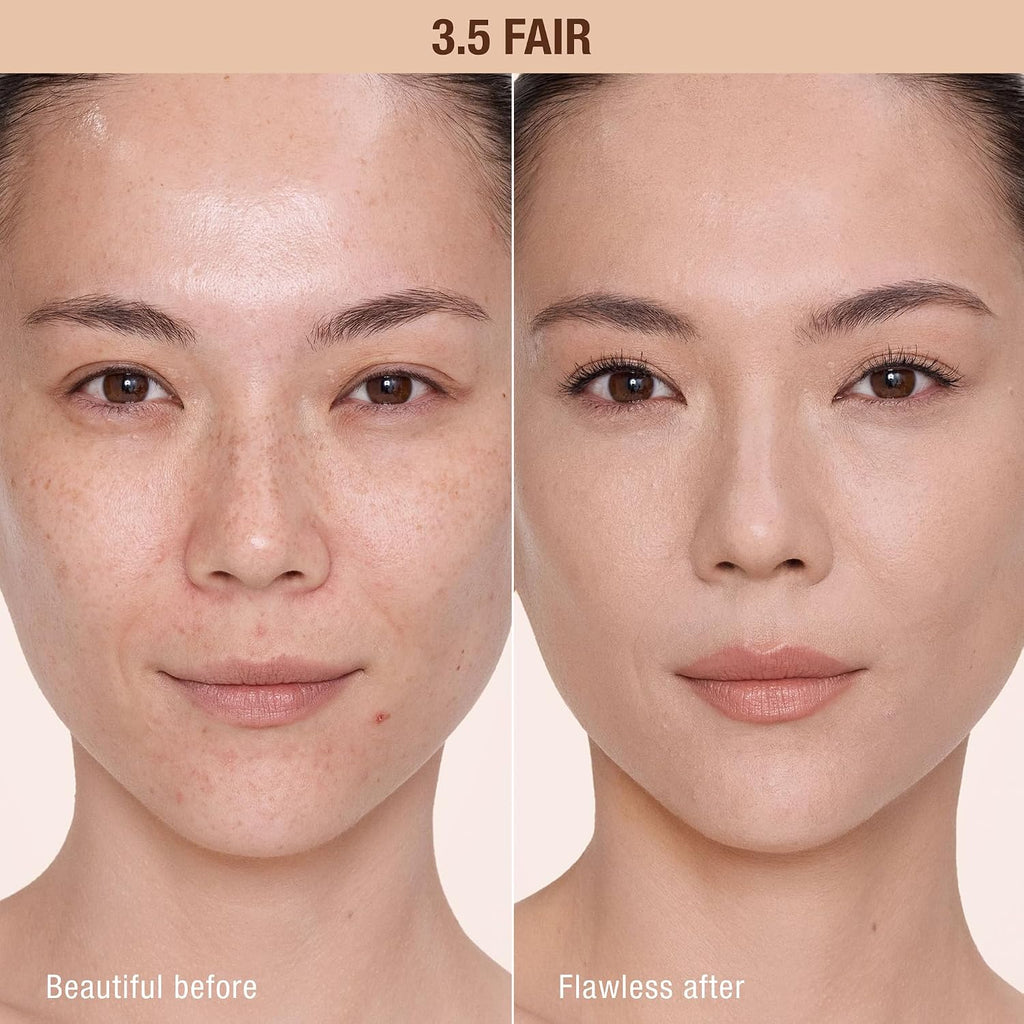 Charlotte Tilbury AIRbrush Flawless Blur Concealer - Longwear Concealer for Dark Circles, Blemishes, Redness & More - Hydrating, Crease-Proof & Full Coverage with a Natural Matte Finish