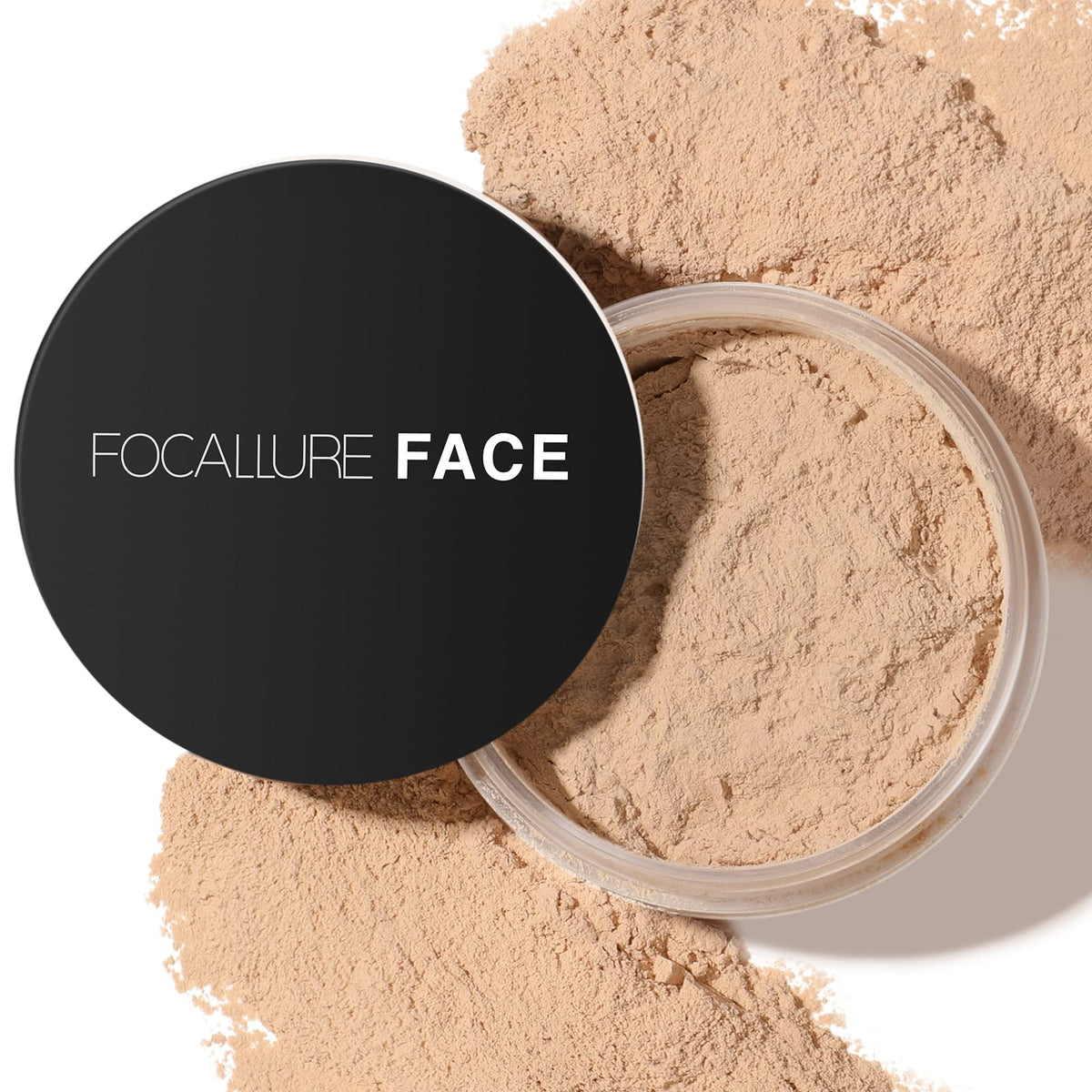 FOCALLURE Oil Control Loose Face Powder - Minimizes Pores & Shine, Natural