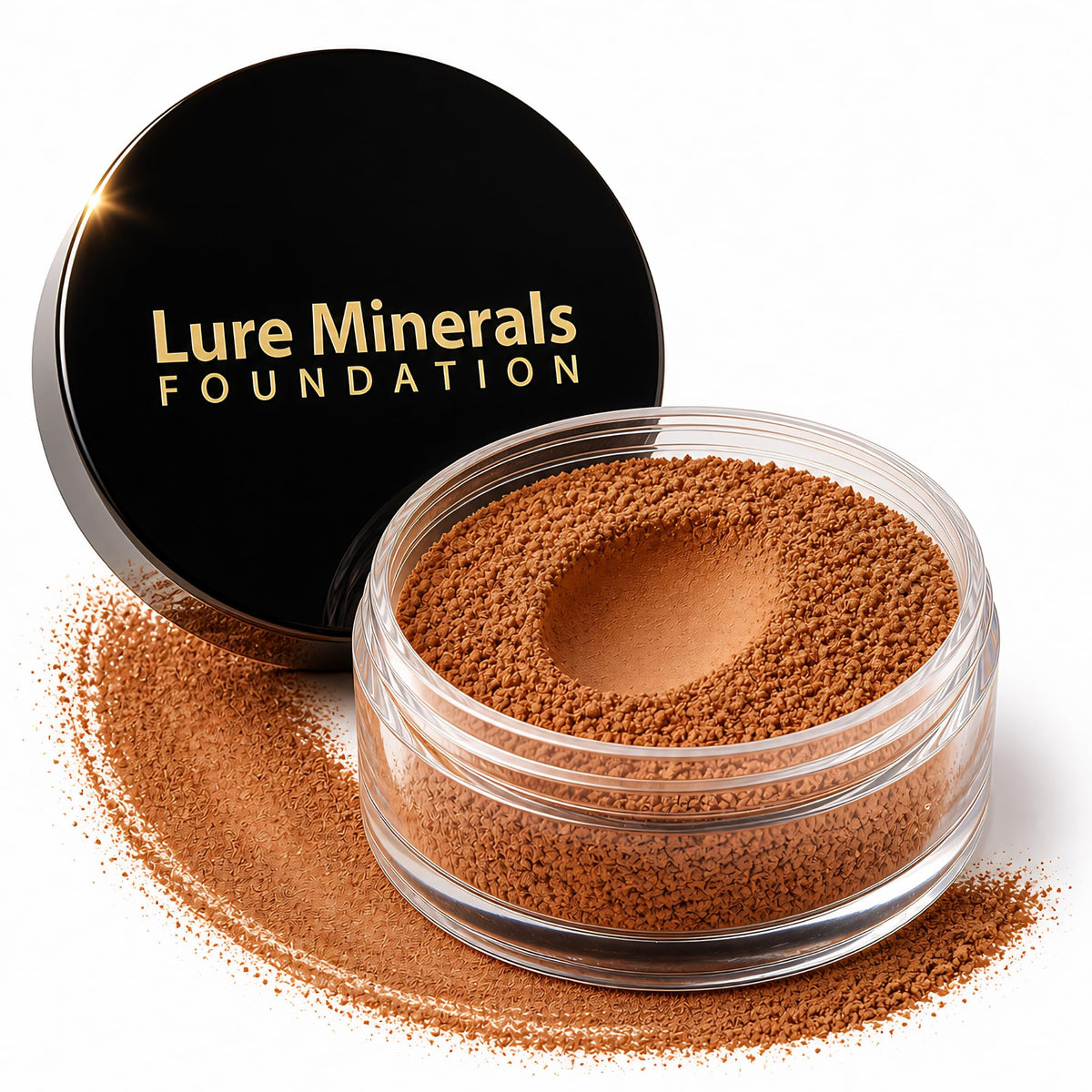 Lure Minerals Mineral Foundation Loose Powder - 8g, Mineral Makeup Face Powder Foundation (Beige Medium - Luminous)