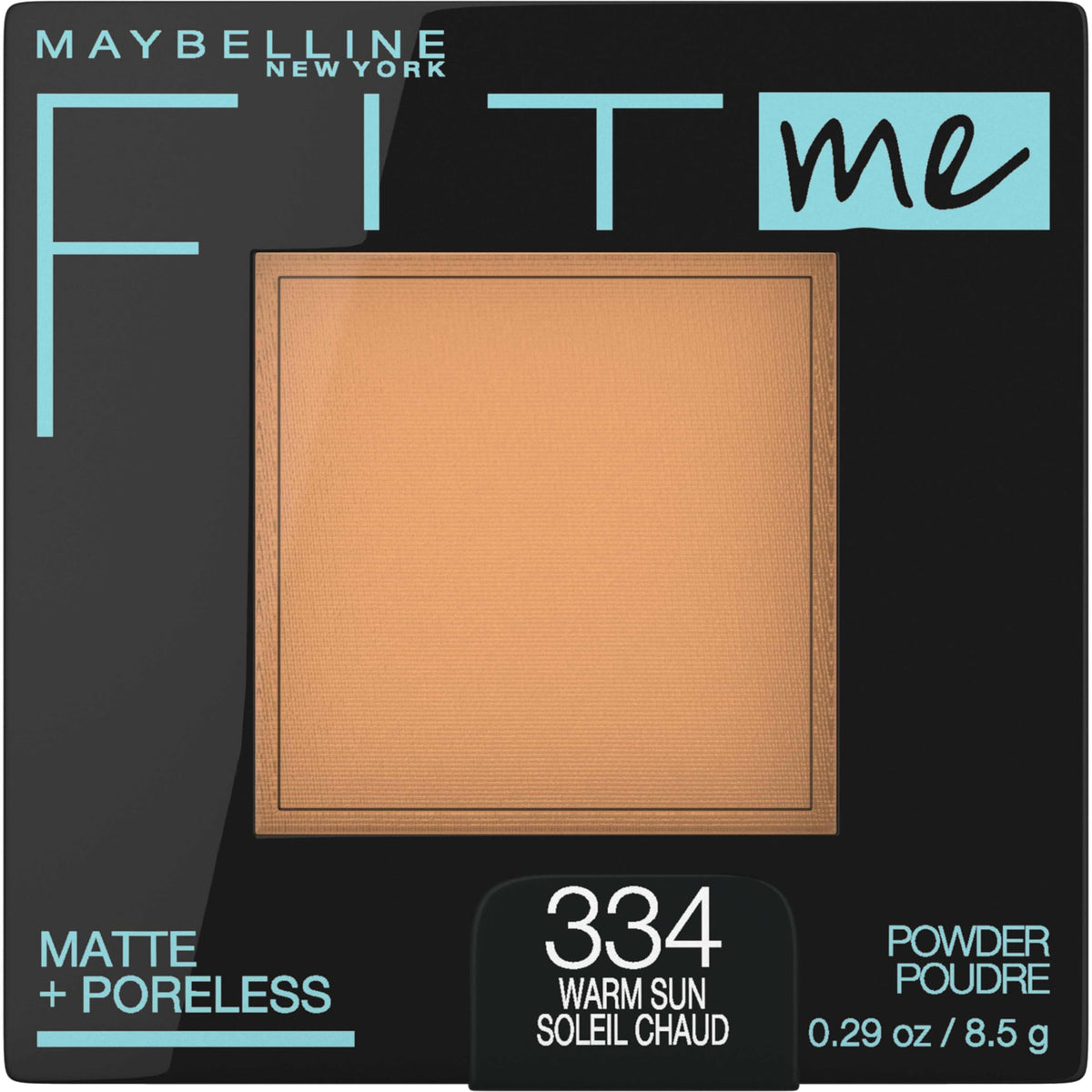 Maybelline Fit Me Matte + Poreless Pressed Face Powder Makeup & Setting Powder, Translucent, 1 Count