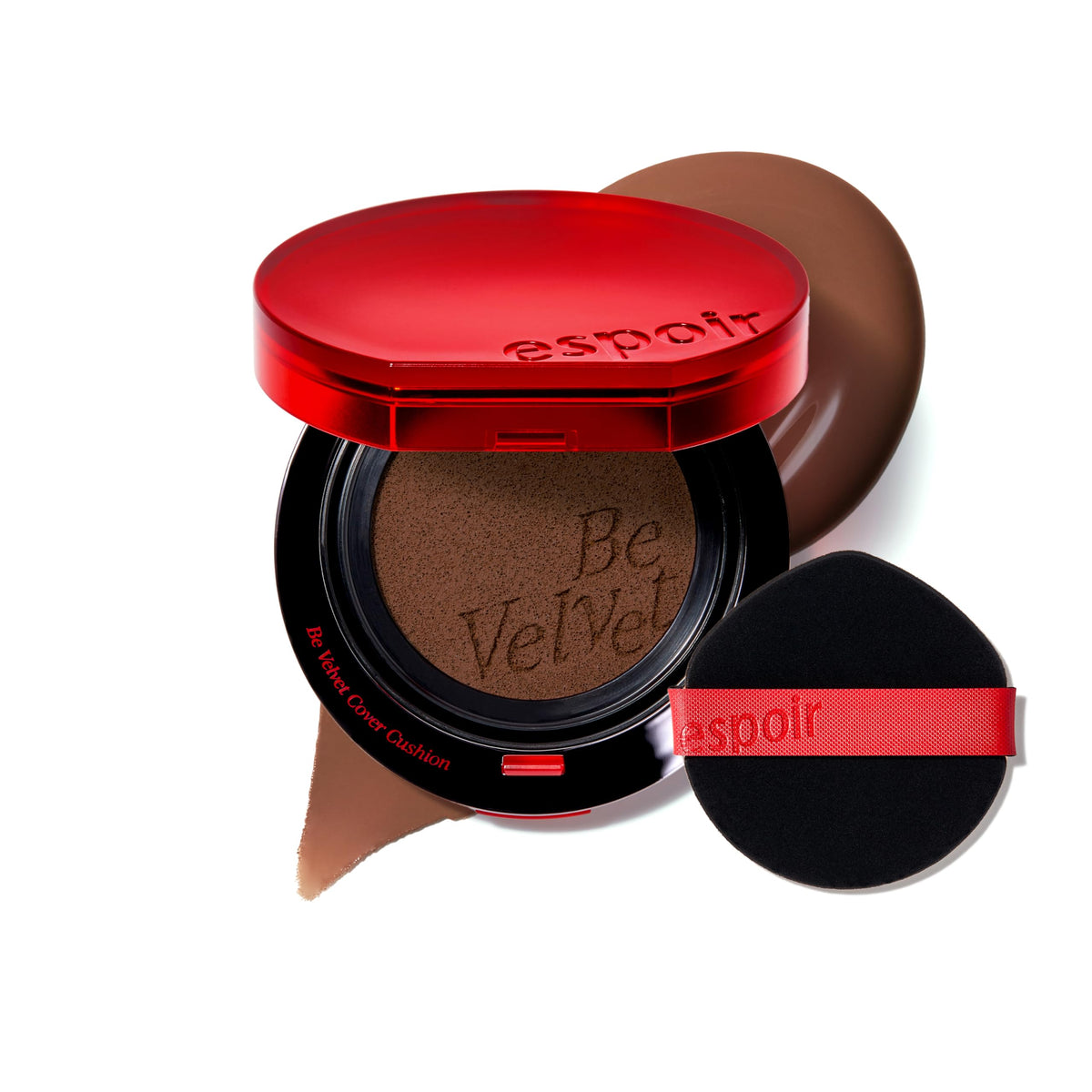 ESPOIR Be Velvet Cushion Foundation #21 Ivory | Quick and Easy Coverage with Long-lasting Color by Zero Oxidation, Velvety Smooth Finish & Lightweight Formula, Vegan, Korean Makeup, 0.46 oz
