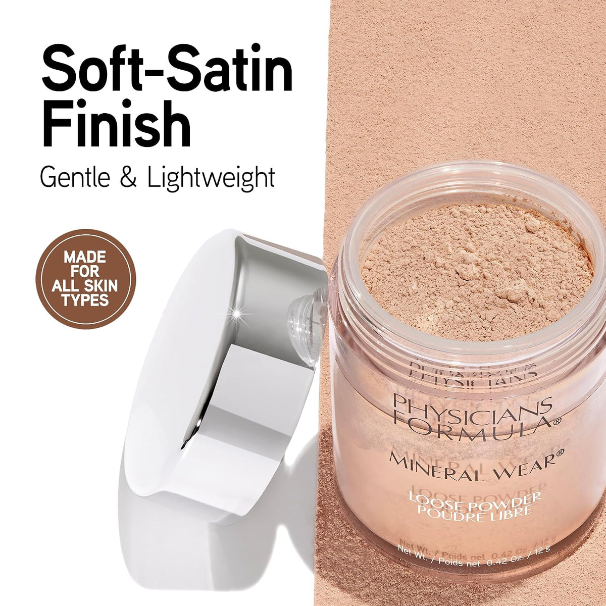 Physicians Formula Mineral Wear Talc-Free Loose Powder Creamy Natural, Dermatologist Tested, Clinically Tested
