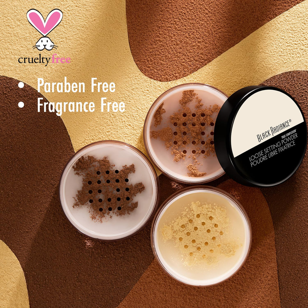 Black Radiance True Complexion Loose Setting Powder, Cocoa Kisses, 0.64 Ounce (Packaging May Vary)