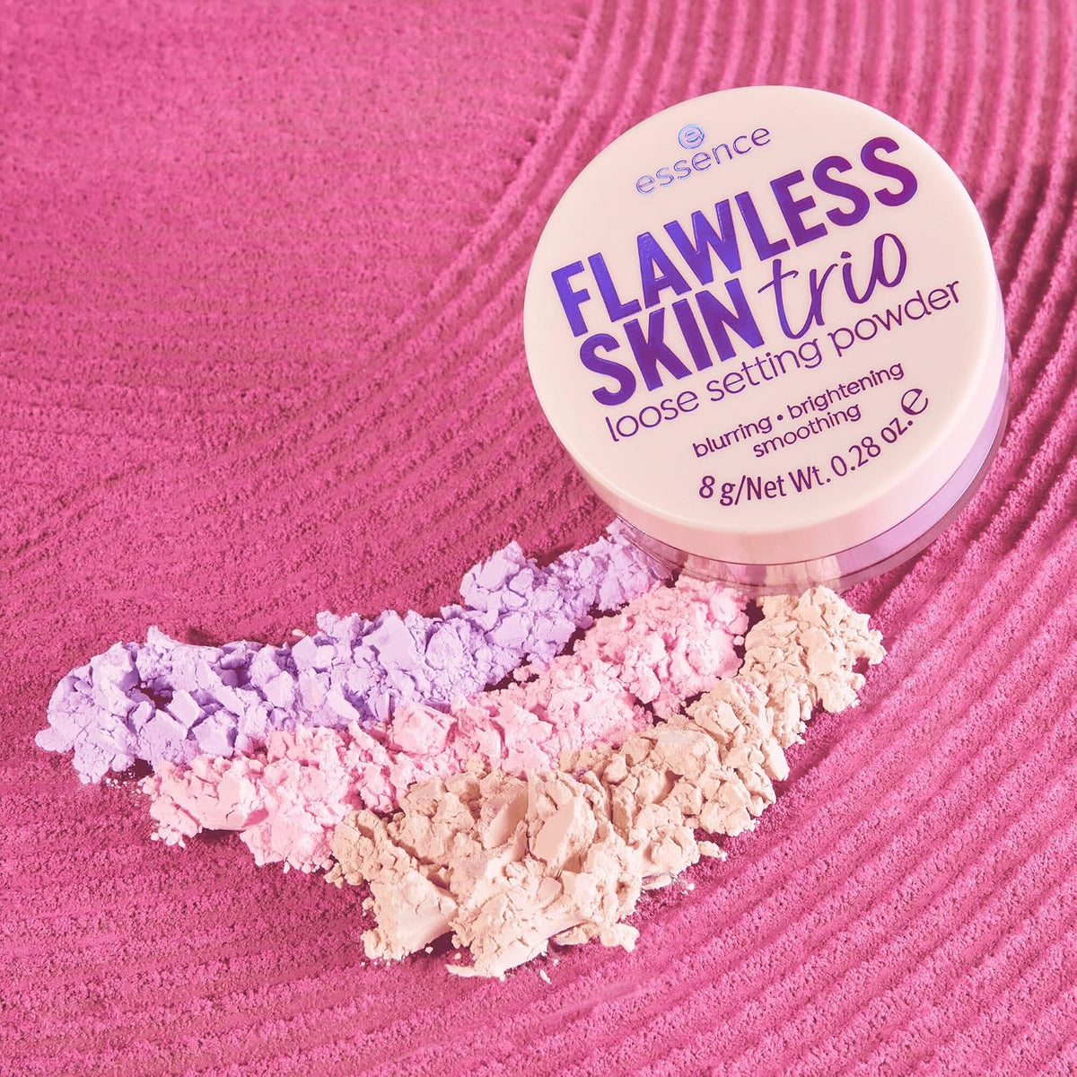 essence Flawless Skin Loose Setting Powder Trio, Blurs & Brightens, Vegan